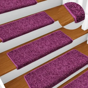 vidaXL Trapmatten 10 st 65x25 cm violet