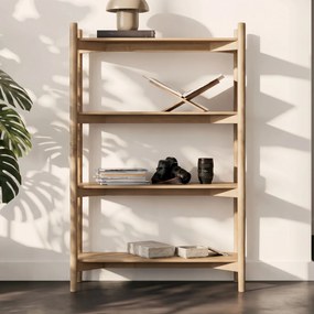 Open Vakken Kast Eiken Hout - 110x40x170cm.