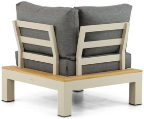 Loungeset 6 personen Aluminium/Teak Taupe Lifestyle Garden Furniture Vittoria