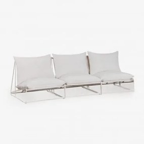 Amaro 3-delige Modulaire Tuinbank Gardenia Wit - Sklum