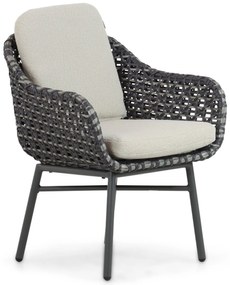 Tuinstoel Aluminium/wicker Grijs-antraciet Santika Yovan