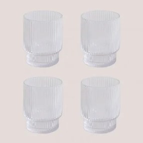 Set Van 4 Glazen Van 30 Cl Yulia Transparant - Sklum