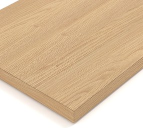 Set van 2 legplanken L110cm met fineerlaag in eik, Johanez