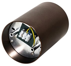 Moderne opbouwspot donkerbrons GU10 50mm - Deep