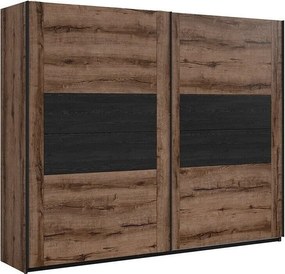 Kledingkast Livmoru 103, Klooster eik, 219x270x61cm, 196 kg, Kledingkast deuren: Schuivend, Aantal planken: 2, Aantal planken: 2