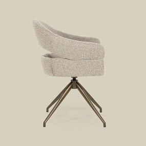 Eetstoel Brons Frame Taupe
