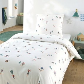 Beddengoed voor kinderen in 30% gerecycled katoen, vierkant kussensloop, TOUT SCHUSS