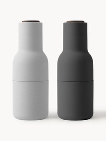 Zout- en pepermolen Bottle Grinder met walnootdeksel, set van 2