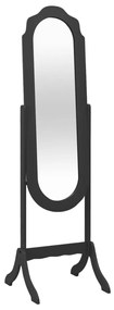 vidaXL Spiegel vrijstaand 46x48x164 cm zwart