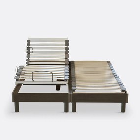Elektrisch bed met houten lattenbodem