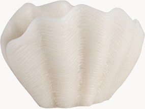 Handgemaakte kaarsenschaal in schelp vorm