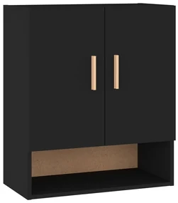 vidaXL Wandkast 60x31x70 cm bewerkt hout zwart