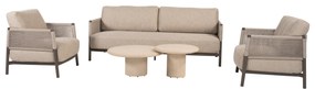 Hampton Savanne stoel bank loungeset 5 delig mortex terre 4 Seasons Outdoor