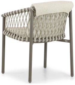Tuinset 6 personen  Aluminium/rope Taupe 4 Seasons Outdoor Allora/Sand