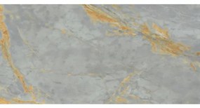 Abk imoker Signoria Vloer- en wandtegel - 60x120cm - gerectificeerd - marmerlook - glans grigio Siena (grijs) 1945741