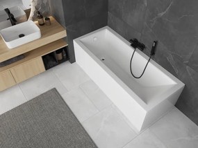 Mexen Cubik rechthoekig bad 130 x 70 cm met ombouw, wit - 55031307000X