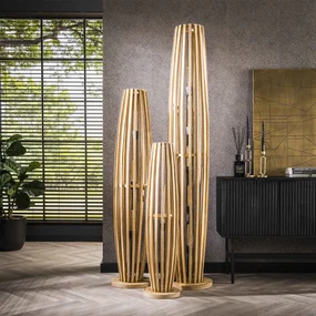 Vloerlamp Mangohout 1 Lichts