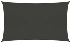 vidaXL Zonnezeil 160 g/m² 3x6 m HDPE antracietkleurig