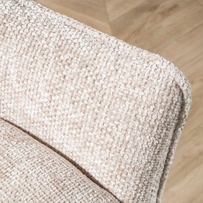 Eetkamerbank Zandkleur Stof Met Ruitstiksel
