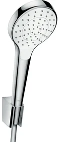 Hansgrohe Croma Select S PorterS badset met Croma Select S 1jet handdouche met wandhouder met Isiflex`B doucheslang 160cm wit/chroom 26410400