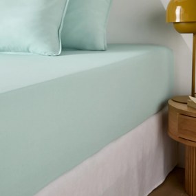 Effen hoeslaken in gewassen katoen, omslag 30 cm, Scenario