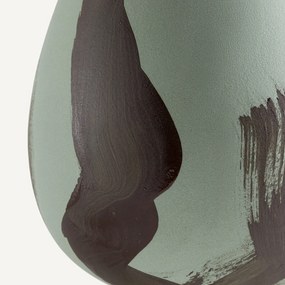 Vaas in mat keramiek, H33 cm, Skall