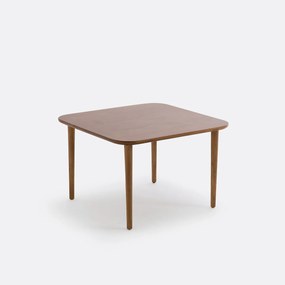 Vierkante salontafel in massief notenhout, Marlo