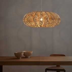 Hanglamp van gevlochten rotan, Awan