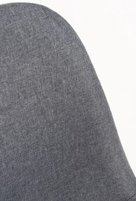 Set van 4 Zwarte Teok Stoffen Stoelen