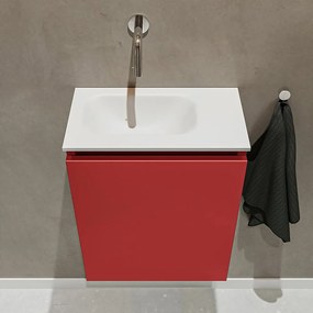 Mondiaz Ture 40cm toiletmeubel fire met wastafel talc links geen kraangat