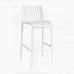 Verpakking Van 4 Wendell Polypropyleen Stapelbare Tuinstoelen Gardenia Wit & ↑75 Cm - Sklum