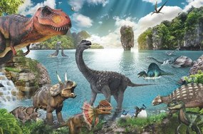 Poster Dinosaurs - Collage, (91.5 x 61 cm)