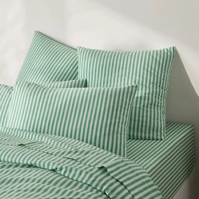 Katoenen kussensloop, groen, Soizic