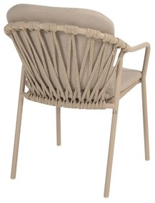 Taste by 4 Seasons Manitoba stapelbare dining chair latte  Tuinstoel    taupe weerbestendig