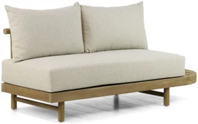 Hoek loungeset 5 personen Teak Old teak greywash  Santika Furniture Santika