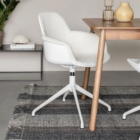 Zuiver Albert Kuip Swivel Witte Armstoel Draaibaar