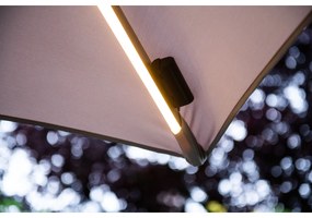 Garden Impressions Hawaii zweefparasol Lumen LED 300x300 cm - zand