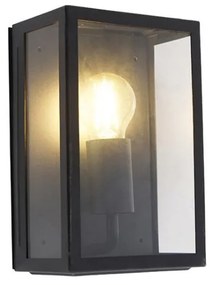 Smart buiten wandlamp zwart 25,5 incl. WiFi A60 IP44 - Rotterdam Modern, Landelijk E27 IP44 Buitenverlichting