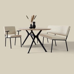 PEPP Interiors Soho Bankje Eetkamer Zandkleur 200cm