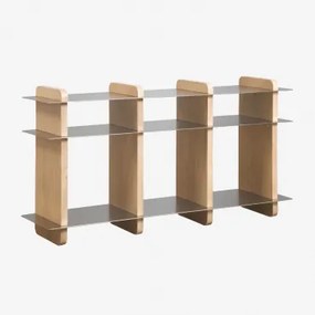 Tokyo Boekenplank 150x40 Cm Van Mangohout En Staal Mangohout - Sklum