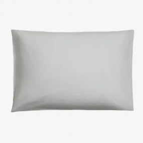 Agassi-kussensloop Van Perkaalkatoen Met Een Draaddichtheid Van 180 Draden Hemelsblauw & 50 X 75 Cm - Sklum