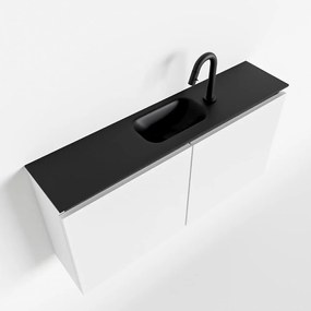 Mondiaz Ture 100cm toiletmeubel talc met wastafel urban midden 1 kraangat