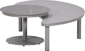 Garden Impressions Zante loungetafels set van 2 - taupe - cantostone Napoli sand