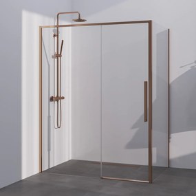 Brauer Season douchecabine met schuifdeur 140x90cm koper