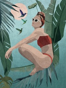 Ilustratie Tropical Blue
