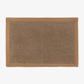 Deurmat In Jute 60x40 Cm Gimendy Brown Latte - Sklum