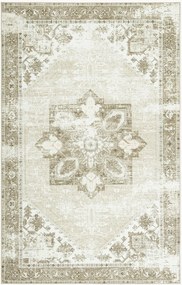 Handgeweven wasbaar laagpolig vloerkleed Kushim