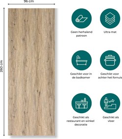 SPC Hout Wandpaneel Quercia Natura 260x96x0.3cm | Badkamer Wandpanelen