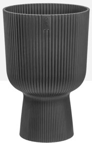 Elho Vibes Fold Coupe 14 cm - Antraciet - Elegante Plantenpot op Voetstuk