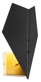 Design wandlamp zwart met goud - Sinem Design G9 Binnenverlichting Lamp